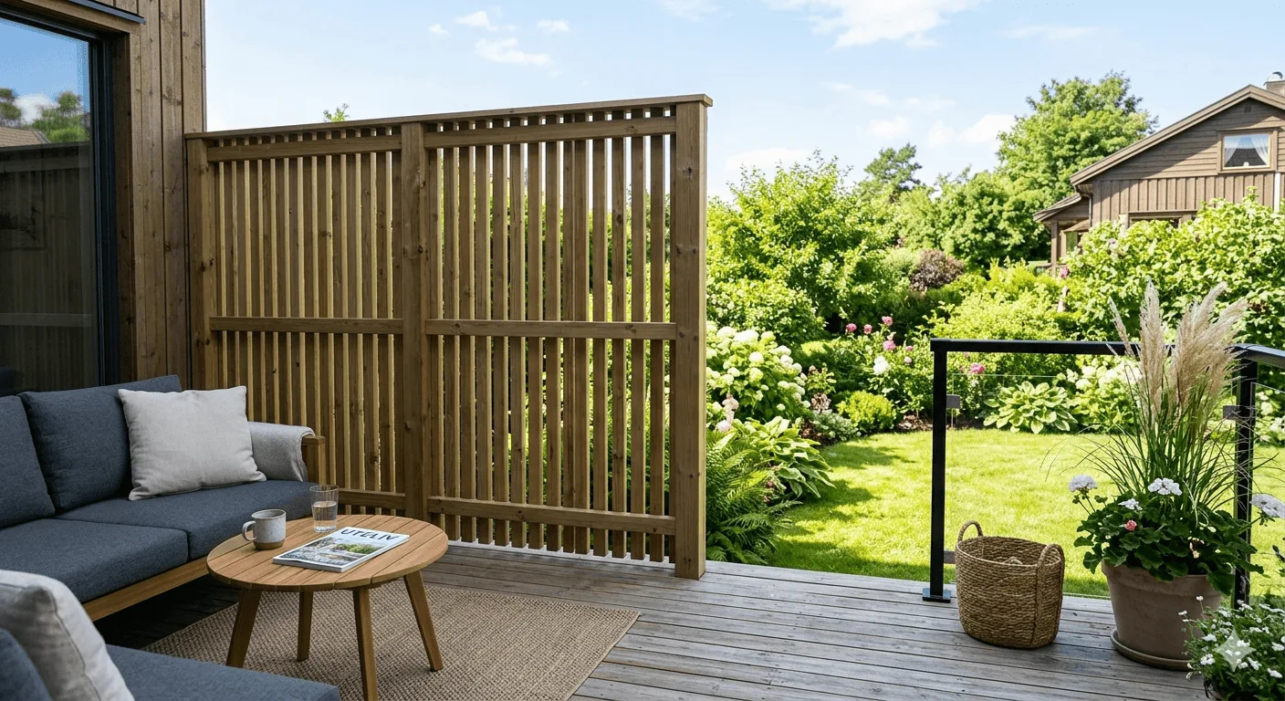 Slat wall privacy screen: how tall can it be without permission?